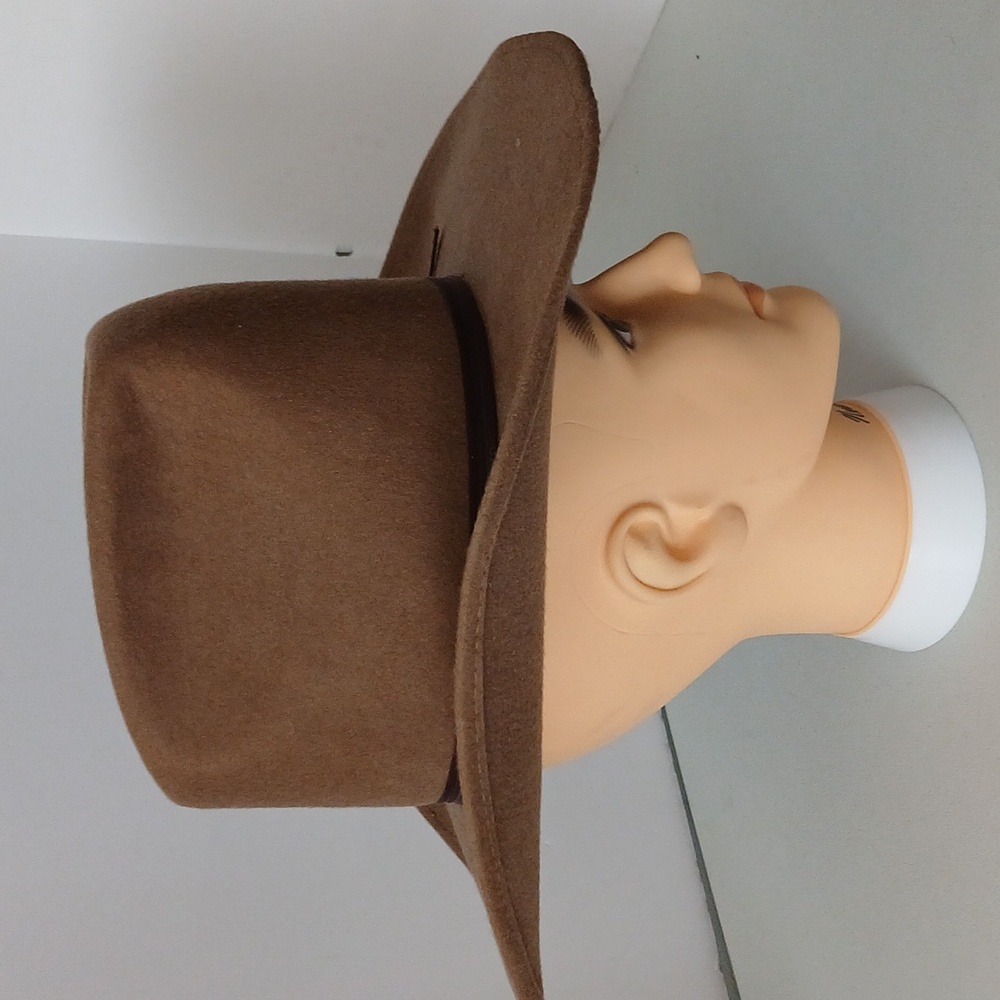 Rockmount Ranch Wear - 100% Wool - Brown Cowboy/Western Hat - 7 1/8 - Picture 2 of 12